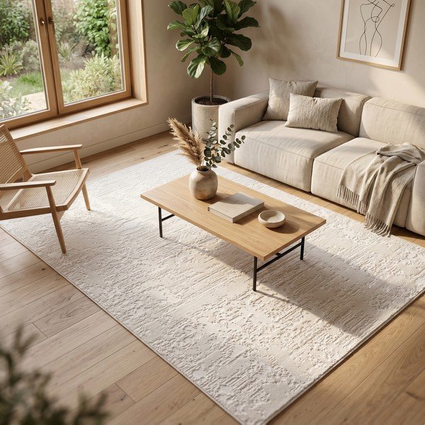 Kreminės spalvos kilimas 160x230 cm Celeste – ESTE-image-1