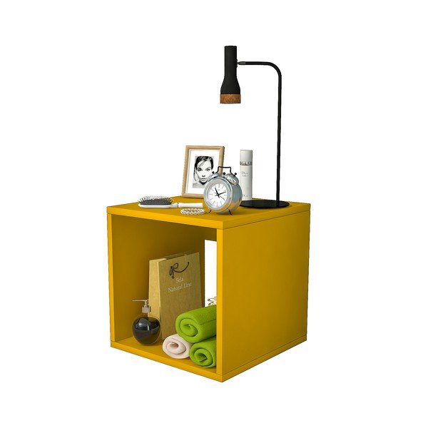 Geltonas naktinis staliukas Biga - Gauge Concept-image-2