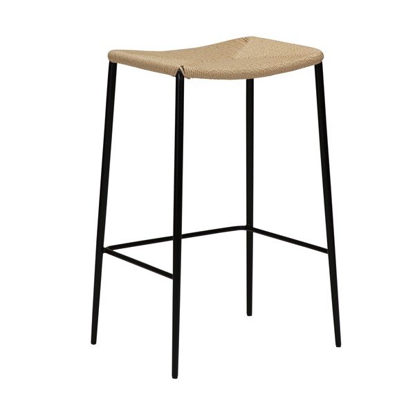 Smėlio spalvos dirbtinės odos baro kėdė DAN-FORM Denmark Stiletto, aukštis 68 cm-image-3