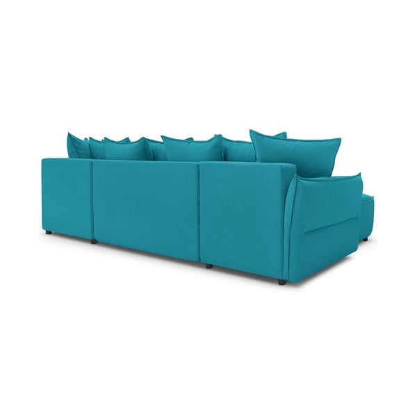 Sulankstoma kampinė sofa turkio spalvos (su dešiniuoju kampu) Leon – Bobochic Paris-image-4