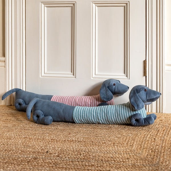 Rožinės spalvos/pilkos spalvos sandarinimo juosta 17x76 cm Sausage Dog – Rex London-image-1