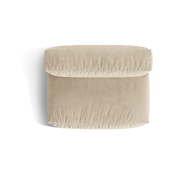 Smėlio spalvos iš velveto modulinė sofos dalis (modulinė) Martina – Micadoni -image-4