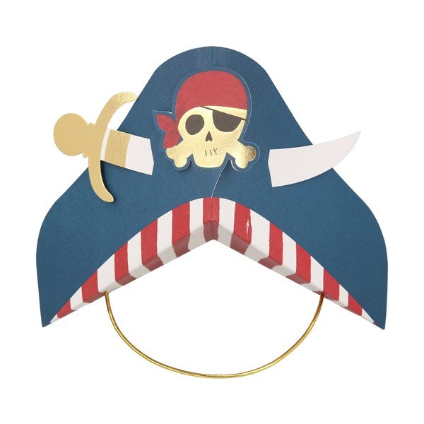 Popierinės kepurės 8 vnt. Pirate – Meri Meri-image-2