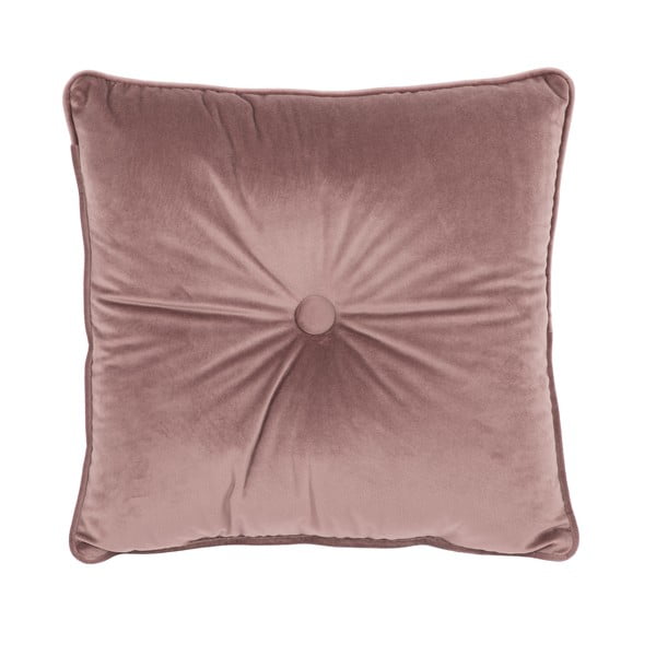 Senai rožinė pagalvė Tiseco Home Studio Velvet Button, 45 x 45 cm