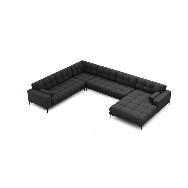 Kampinė sofa tamsiai pilkos spalvos (su kairiuoju kampu) Bali – Cosmopolitan Design-image-4