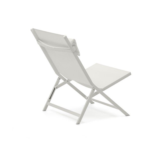 Metalinis sodo krėslas baltos spalvos Canutells – Kave Home-image-3