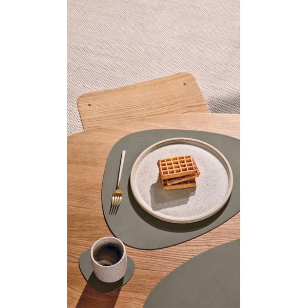 Iš eko odos padėkliukas 37x44 cm Curve L Nupo – LIND DNA-image-1