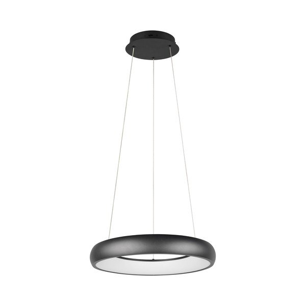 Kabantis šviestuvas matinės juodos spalvos LED su pritemdymo funkcija ø 46 cm su metaliniu gaubtu Cardona – Trio