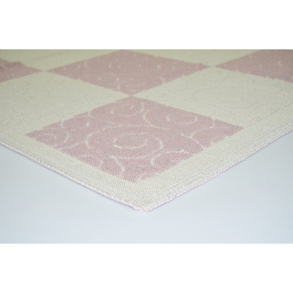Patvarus kilimas Patchwork, 160x230 cm, pudra-image-2