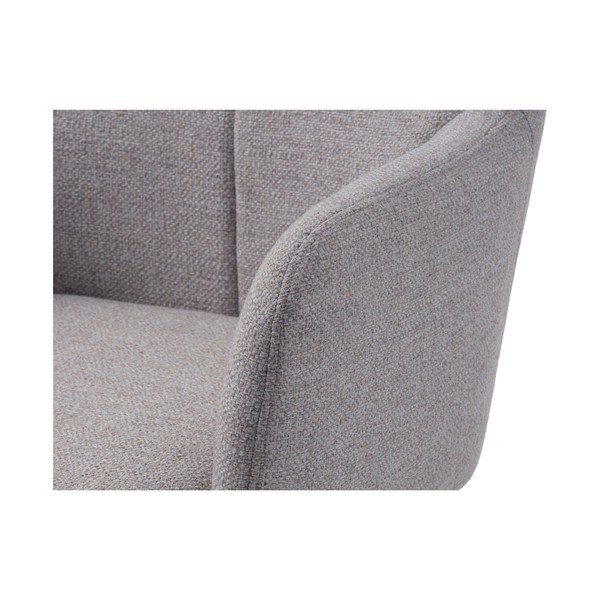 Šviesiai pilkos spalvos pasukamas atpalaiduojantis krėslas Manning – Unique Furniture-image-1