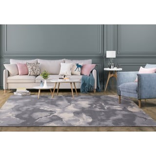 Kilimas iš vilnos pilkos spalvos 133x180 cm Cirrus – Agnella