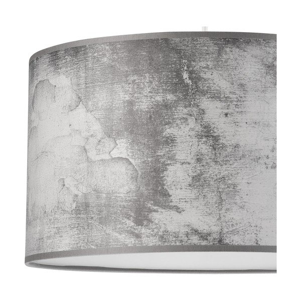 Kabantis šviestuvas pilkos spalvos ø 35 cm su tekstiliniu gaubtu Print – LAMKUR-image-3