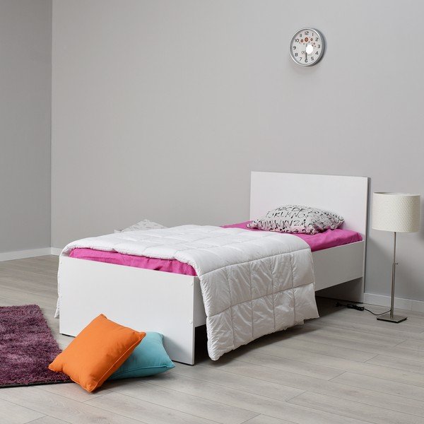 Viengulė lova baltos spalvos 90x190 cm KRY – Kalune Design-image-1
