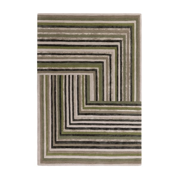 Iš vilnos kilimas žalios spalvos 160x230 cm Network Forest – Asiatic Carpets