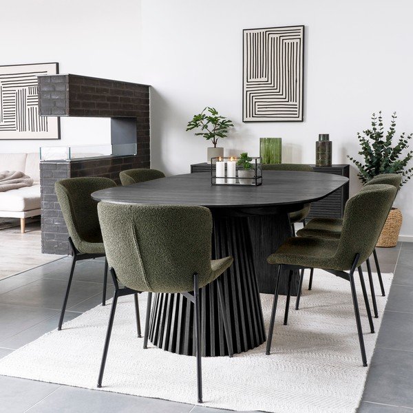 Prailginamas valgomojo stalas su papildomu stalviršiu iš ąžuolo Osaka – House Nordic-image-1
