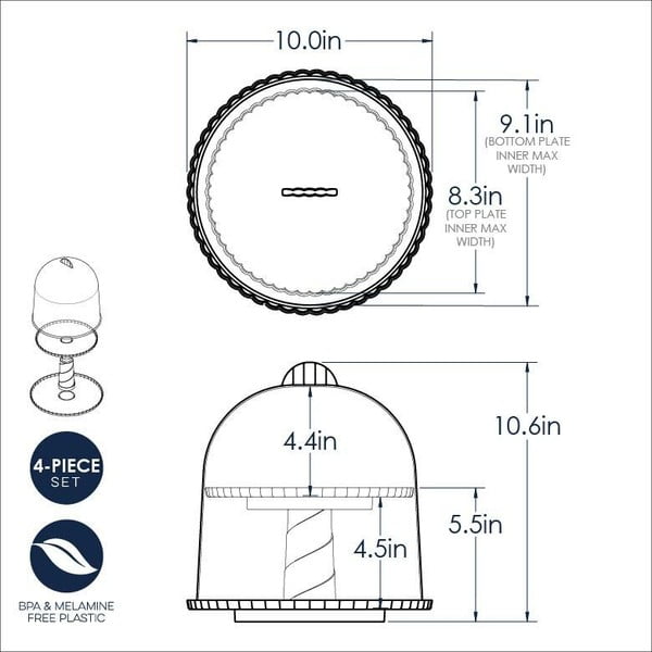 Tortinė su dangčiu Nordic Ware-image-2