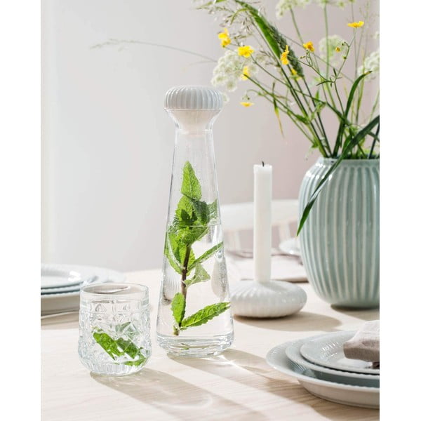 Mėtinės mėlynos spalvos keramikinę vaza Kähler Design Hammershoi, aukštis 20 cm-image-1