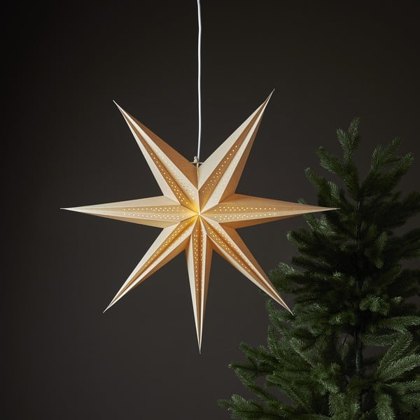 Smėlio spalvos kalėdinė šviečianti dekoracija ø 60 cm Point - Star Trading