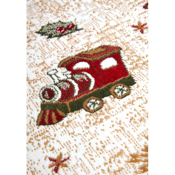 Iš medvilnės mišinio kilimas raudonos spalvos su Kalėdų motyvu 80x200 cm Toy's Delight Red Christmas – Villeroy&Boch-image-3