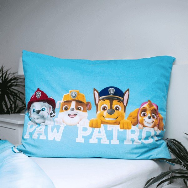 Medvilninė vaikiška viengulė patalynė su švytinčiu efektu 140x200 cm Paw Patrol - Jerry Fabrics-image-3
