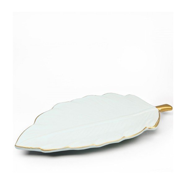 Iš keramikos dekoratyvinis padėklas Leaf – Mioli Decor