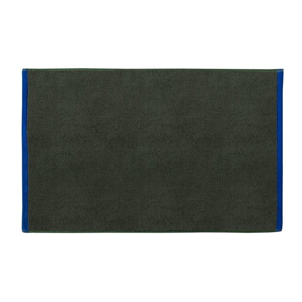 Tamsiai žalios spalvos/mėlynos spalvos iš organiškos medvilnės vonios kilimėlis 50x80 cm Soft – Mette Ditmer Denmark
