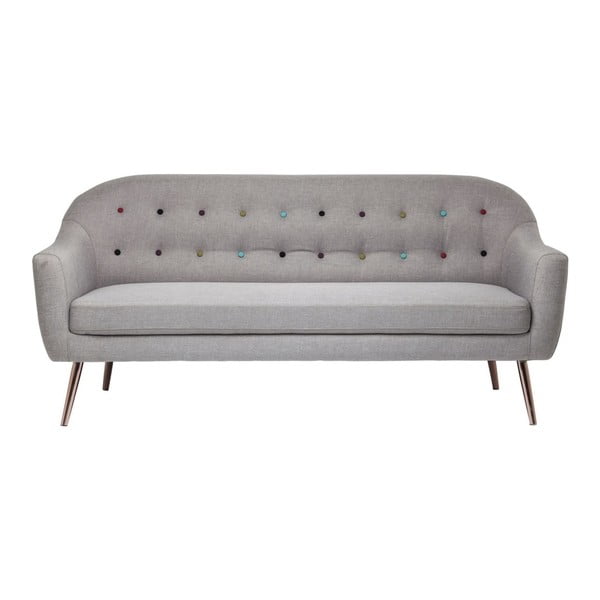 "Kare Design" Pramoginė pilka trijų vietų sofa