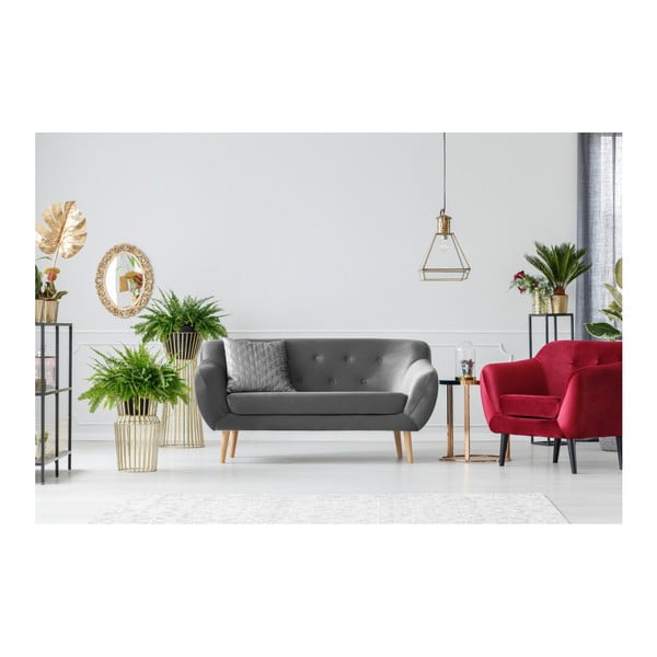 Pilka dvivietė sofa Mazzini Sofas Amelie-image-2