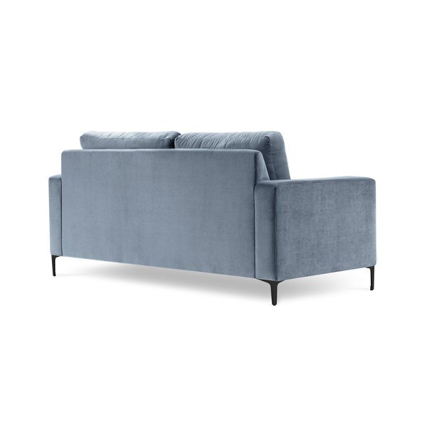 Šviesiai mėlyna aksominė sofa Kooko Home Harmony, 220 cm-image-3