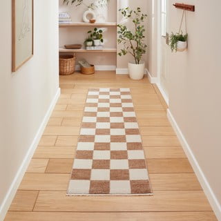 Kilimas smėlio spalvos 60x230 cm Baltimore – Think Rugs