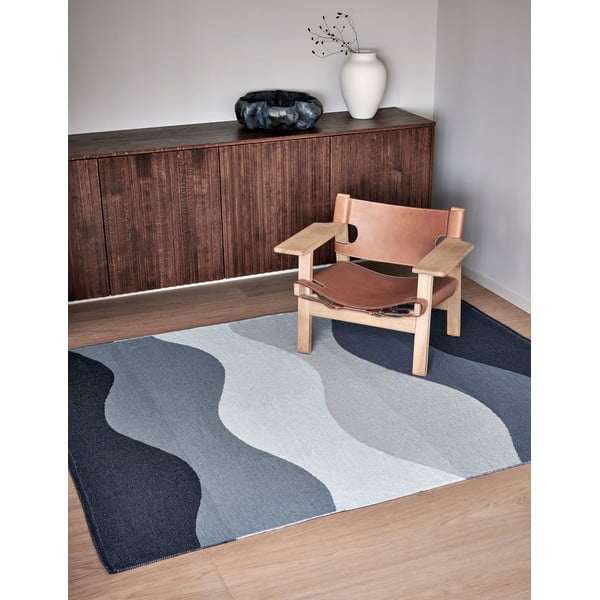 Mėlynos spalvos lauko ir vidaus kilimas 70x100 cm Urvi Water – Pappelina-image-3