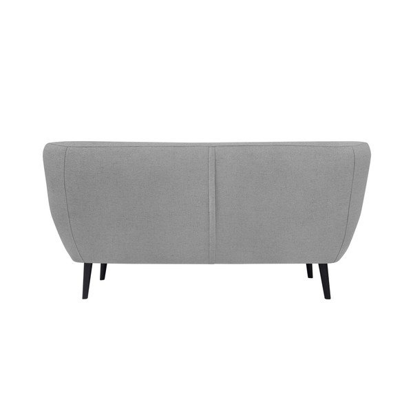 Šviesiai pilka dvivietė sofa su rudomis kojomis Mazzini Sofas Piemont-image-3