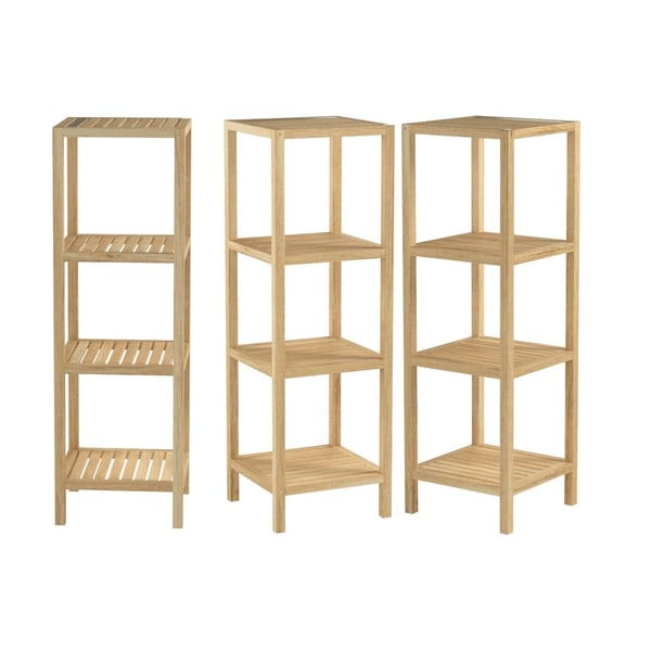 Iš riešutmedžio masyvo vonios lentyna natūralios spalvos 36x112 cm Norway – Wenko-image-2