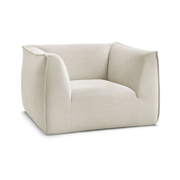 Smėlio spalvos krėslas iš kordinio velveto Giorgia – Bobochic Paris