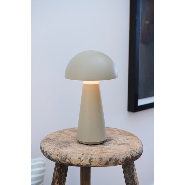 Pilkos spalvos stalinis šviestuvas LED su nuotolinio valdymo funkcija (aukštis 28 cm) Sam – Sirius-image-1