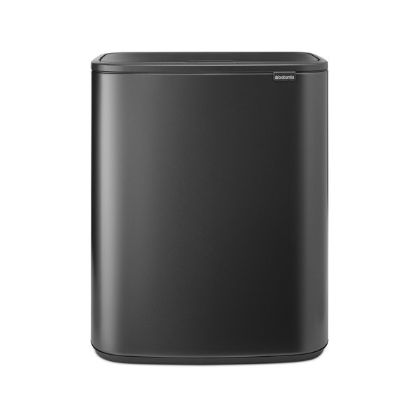 Iš plieno galima atidaryti palietus šiukšliadėžė tamsiai pilkos spalvos 60 l Bo Touch Bin – Brabantia-image-4