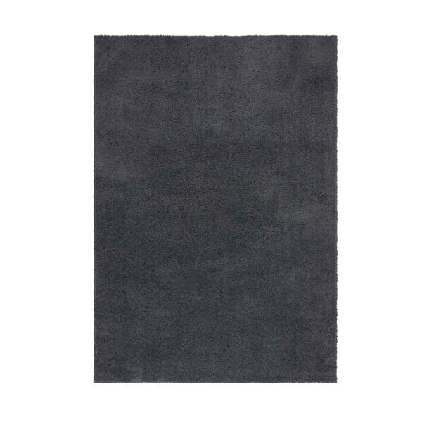 Skalbiamas iš perdirbto pluošto kilimas tamsiai pilkos spalvos 160x230 cm Fluffy – Flair Rugs