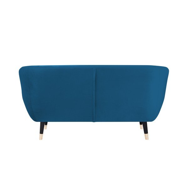 Mėlyna sofa su juodomis kojomis Mazzini Sofas Amelie, 158 cm-image-4