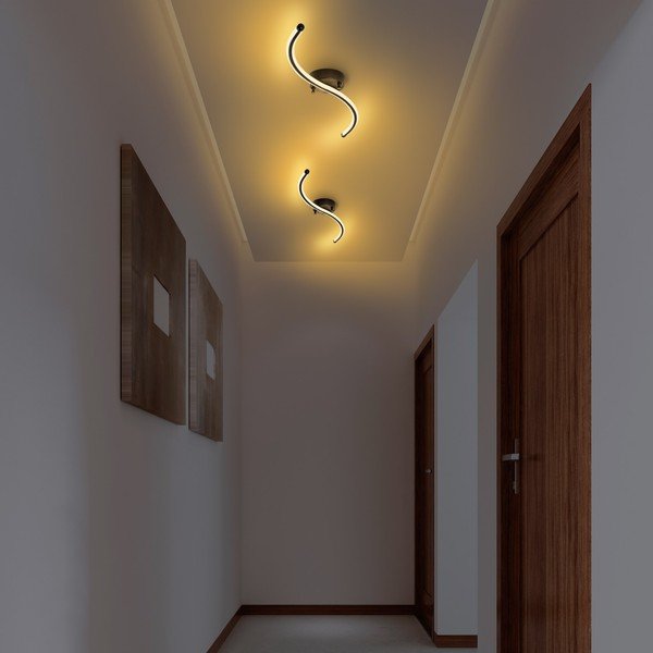 Lubinis šviestuvas juodos spalvos LED 10x67 cm Yilan – Opviq lights-image-3