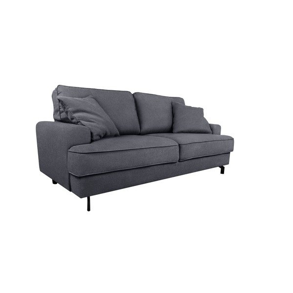 Tamsiai pilka trijų vietų sofa "Kooko Home Salsa-image-2