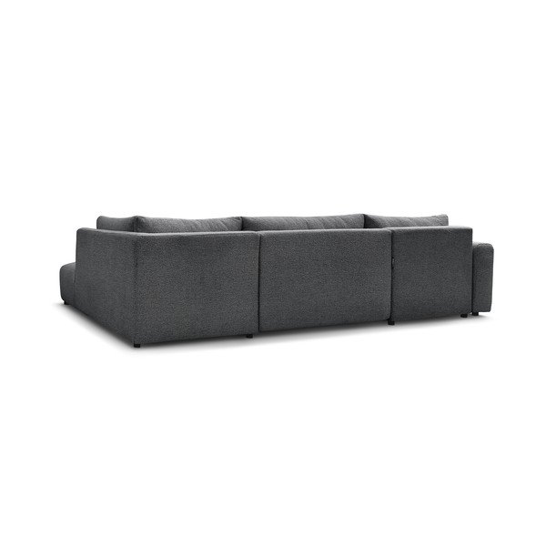 Tamsiai pilkos spalvos sulankstoma/su sandėliavimo vieta kampinė sofa (su kairiuoju kampu/„U“ formos) Arsene – Bobochic Paris-image-4