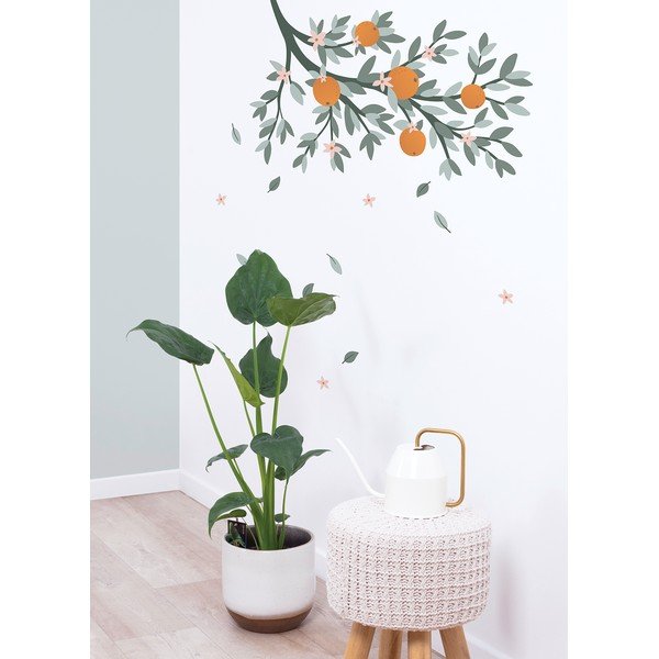 Lipdukų lapas 54x80 cm Oranges On A Branch – Lilipinso-image-1