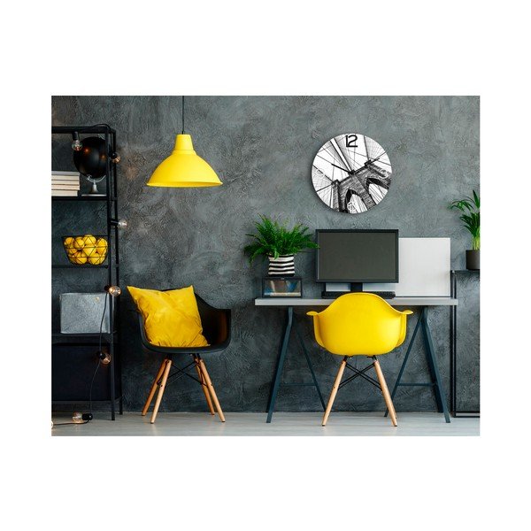 Sieninis laikrodis Styler Glassclock Brooklyn, ⌀ 30 cm-image-2