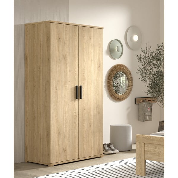 Natūralios spalvos vaikiška spinta 100x199x59 cm Sam – Vipack-image-1