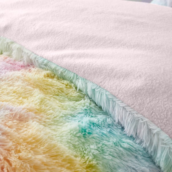 Iš mikropliušo dvigulė/itin ilga vaikiška patalynė 230x220 cm Rainbow Cuddly – Catherine Lansfield-image-3