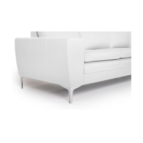 Balta odinė sofa Scandic Twigo, 227 cm-image-4