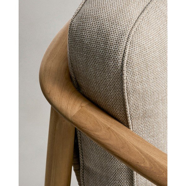 Smėlio spalvos/natūralios spalvos iš audinio sodo sofa Elunda – Kave Home-image-2