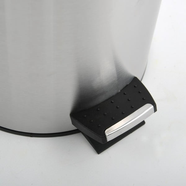 Matinės sidabrinės spalvos iš plieno šiukšliadėžė su pedalu 5 l   Adonis – Spirella-image-4