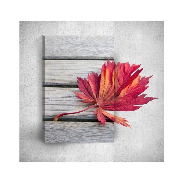 3D sienų tapyba "Mosticx Red Leaf", 40 x 60 cm