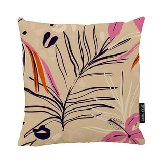 Smėlio ir rožinės spalvos medvilninė dekoratyvinė pagalvėlė Butter Kings Jungle in Spring, 50 x 50 cm